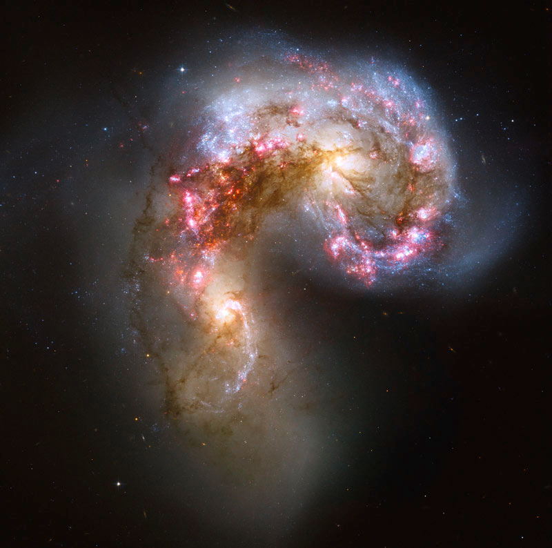 Illustration for article titled What will happen when our Galaxy collides with Andromeda?